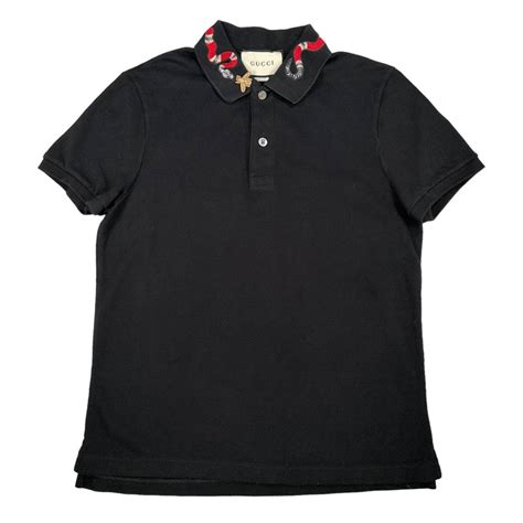 gucci bee design men's polo|Gucci polo snake collar.